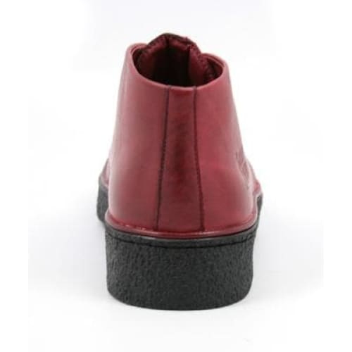 British Walkers Playboy Men's Wine Red Leather and Suede Split Toe Chukka Boots
