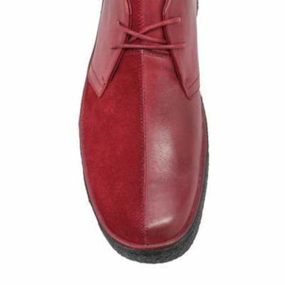British Walkers Playboy Men's Wine Red Leather And Suede Split Toe Chukka Boots Shoes by British Walkers – Don't Panic Shoes