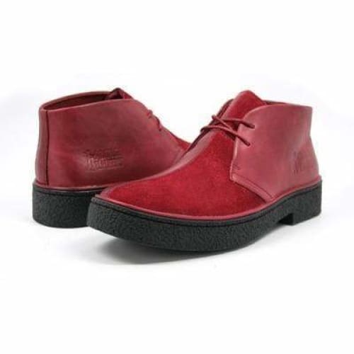 British Walkers Playboy Men's Wine Red Leather And Suede Split Toe Chukka Boots Shoes by British Walkers – Don't Panic Shoes