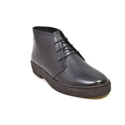 BritiSh Walkers Playboy Original – Black Leather Men’s High - Top Chukka Boot | Premium Heritage Craft With Sleek Modern Style Shoes by British Walkers – Don't Panic Shoes