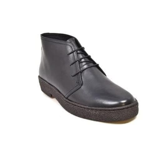 BritiSh Walkers Playboy Original – Black Leather Men’s High - Top Chukka Boot | Premium Heritage Craft With Sleek Modern Style Shoes by British Walkers – Don't Panic Shoes