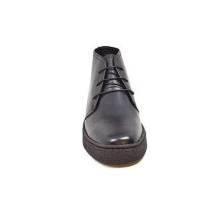BritiSh Walkers Playboy Original – Black Leather Men’s High - Top Chukka Boot | Premium Heritage Craft With Sleek Modern Style Shoes by British Walkers – Don't Panic Shoes