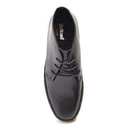 BritiSh Walkers Playboy Original – Black Leather Men’s High - Top Chukka Boot | Premium Heritage Craft With Sleek Modern Style Shoes by British Walkers – Don't Panic Shoes