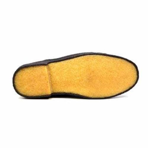 BritiSh Walkers Playboy Original – Black Leather Men’s Low - Top Crepe Oxford | Heritage Craft With Sleek Modern Detail Shoes by British Walkers – Don't Panic Shoes