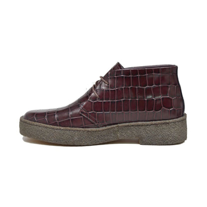 BritiSh Walkers Playboy Original Croc Men’s Limited Edition Crocodile Leather Chukka Boots – HAndcrafted Icon Of Exotic Luxury and Timeless British Style Shoes by British Walkers – Don't Panic Shoes