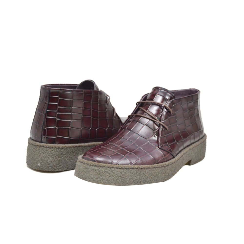 BritiSh Walkers Playboy Original Croc Men’s Limited Edition Crocodile Leather Chukka Boots – HAndcrafted Icon Of Exotic Luxury and Timeless British Style Shoes by British Walkers – Don't Panic Shoes