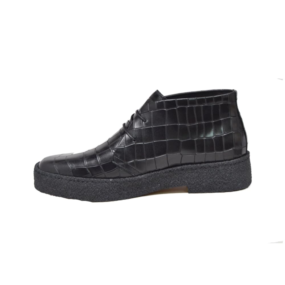 BritiSh Walkers Playboy Original Croc Men’s Limited Edition Crocodile Leather Chukka Boots – HAndcrafted Icon Of Exotic Luxury and Timeless British Style Shoes by British Walkers – Don't Panic Shoes