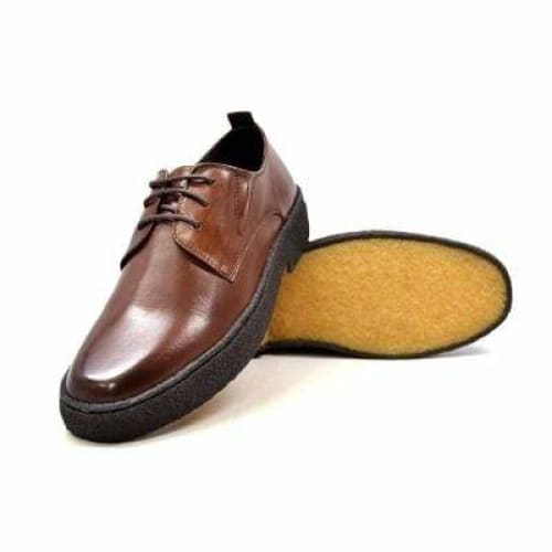 British Walkers Playboy Original Low Top Men's Brown Leather Crepe Sole Oxfords Shoes by British Walkers – Don't Panic Shoes