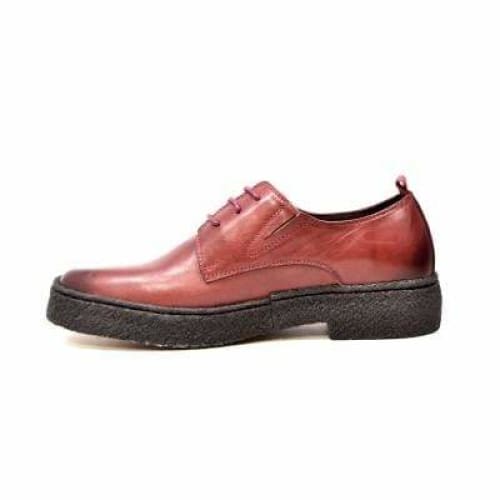 British Walkers Playboy Original Low Top Men's Burgundy Leather Crepe Sole Oxfords Shoes by British Walkers – Don't Panic Shoes