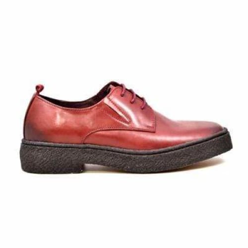 British Walkers Playboy Original Low Top Men's Burgundy Leather Crepe Sole Oxfords Shoes by British Walkers – Don't Panic Shoes