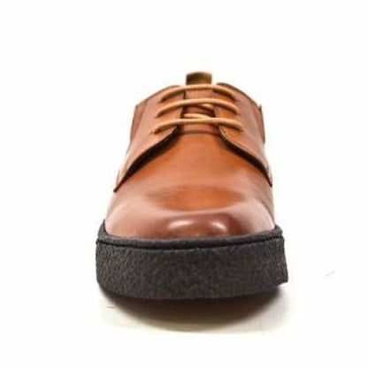 British Walkers Playboy Original Low Top Men's Cognac Leather Crepe Sole Oxfords Shoes by British Walkers – Don't Panic Shoes