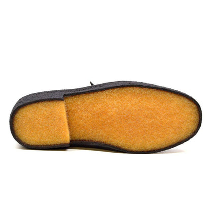 BritiSh Walkers Playboy Original Men’s Navy Blue Leather Wingtip Oxfords – Handcrafted Crepe Sole Classic With Timeless British Cool Shoes by British Walkers – Don't Panic Shoes