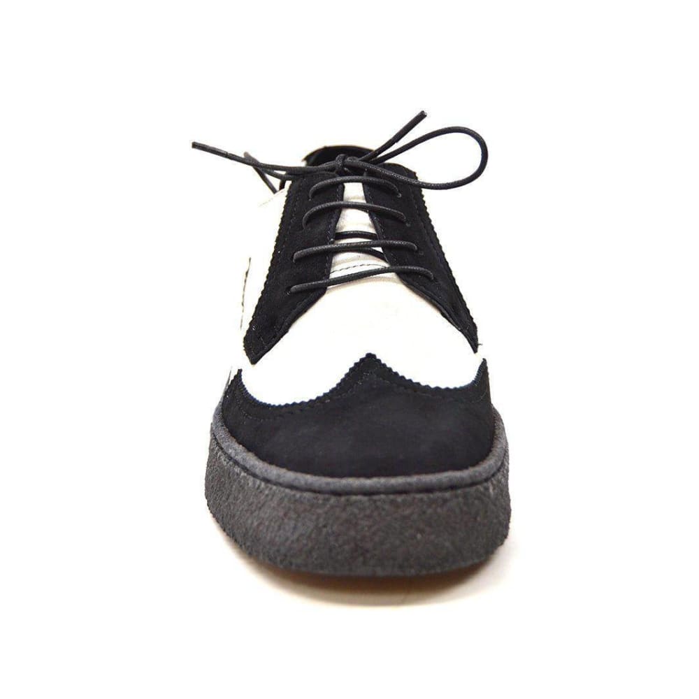 BritiSh Walkers Playboy Original – Suede Men’s Low - Top Wingtip Oxford | Crepe - Sole Heritage Craft With Vintage ’80s Swagger Shoes by British Walkers – Don't Panic Shoes