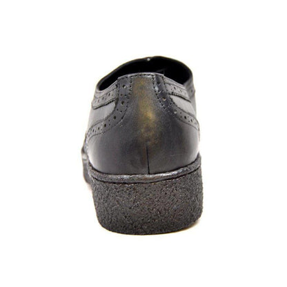 British Walkers Playboy Original Wingtips Men's Gray And Black Leather Custom Made Low Cut Oxfords Shoes by British Walkers – Don't Panic Shoes