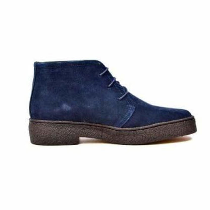 BritiSh Walkers Playboy Originals – Navy Suede Men’s Chukka Boot | Classic Heritage Craft With Clean Modern Style Shoes by British Walkers – Don't Panic Shoes