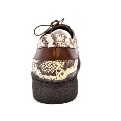 British Walkers Playboy Originals Wingtip Men's Brown Leather And Snake Skin Low Cut Oxfords Shoes by British Walkers – Don't Panic Shoes