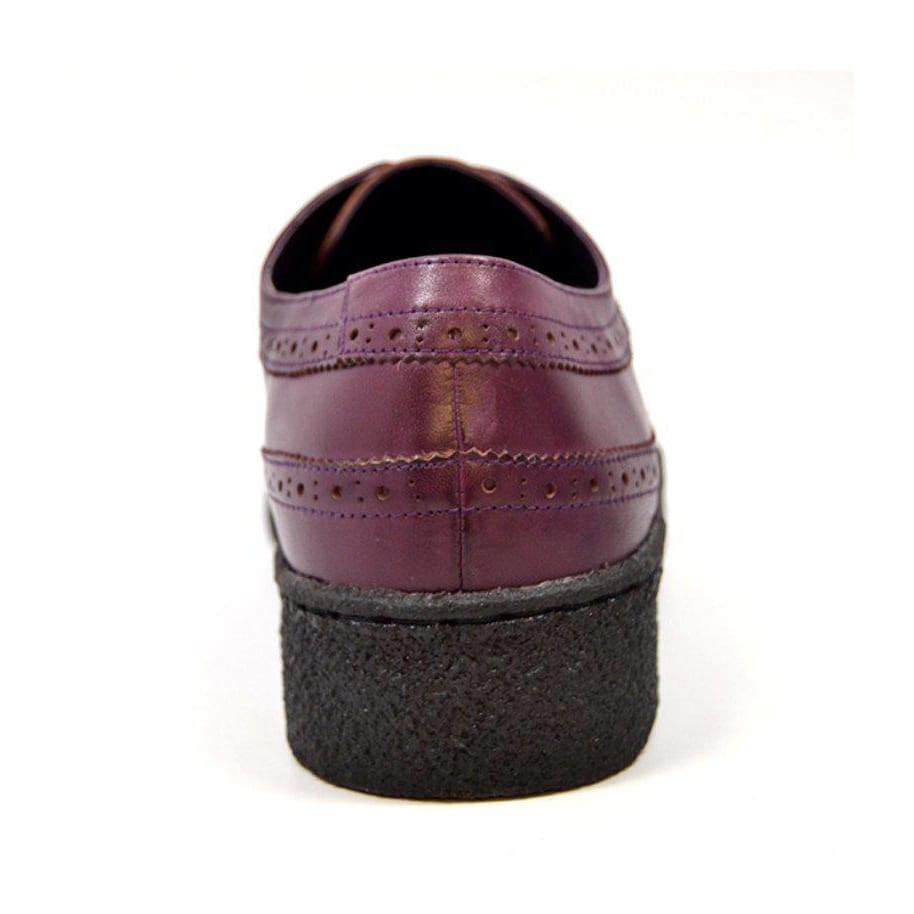 British Walkers Playboy Originals Wingtips Men's Albergine Leather Low Cut Oxfords Shoes by British Walkers – Don't Panic Shoes