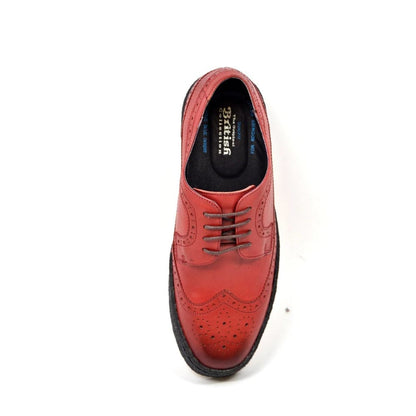 British Walkers Playboy Originals Wingtips Men's Brick Red Leather Low Cut Oxfords Shoes by British Walkers – Don't Panic Shoes