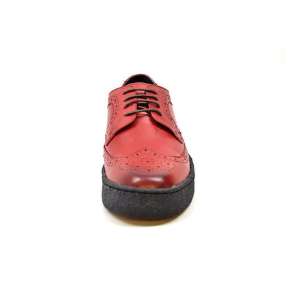 British Walkers Playboy Originals Wingtips Men's Brick Red Leather Low Cut Oxfords Shoes by British Walkers – Don't Panic Shoes