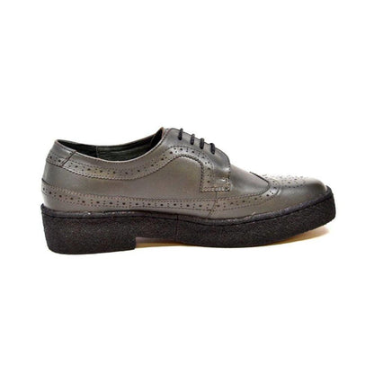 British Walkers Playboy Originals Wingtips Men's Dark Gray Leather Low Cut Oxfords Shoes by British Walkers – Don't Panic Shoes