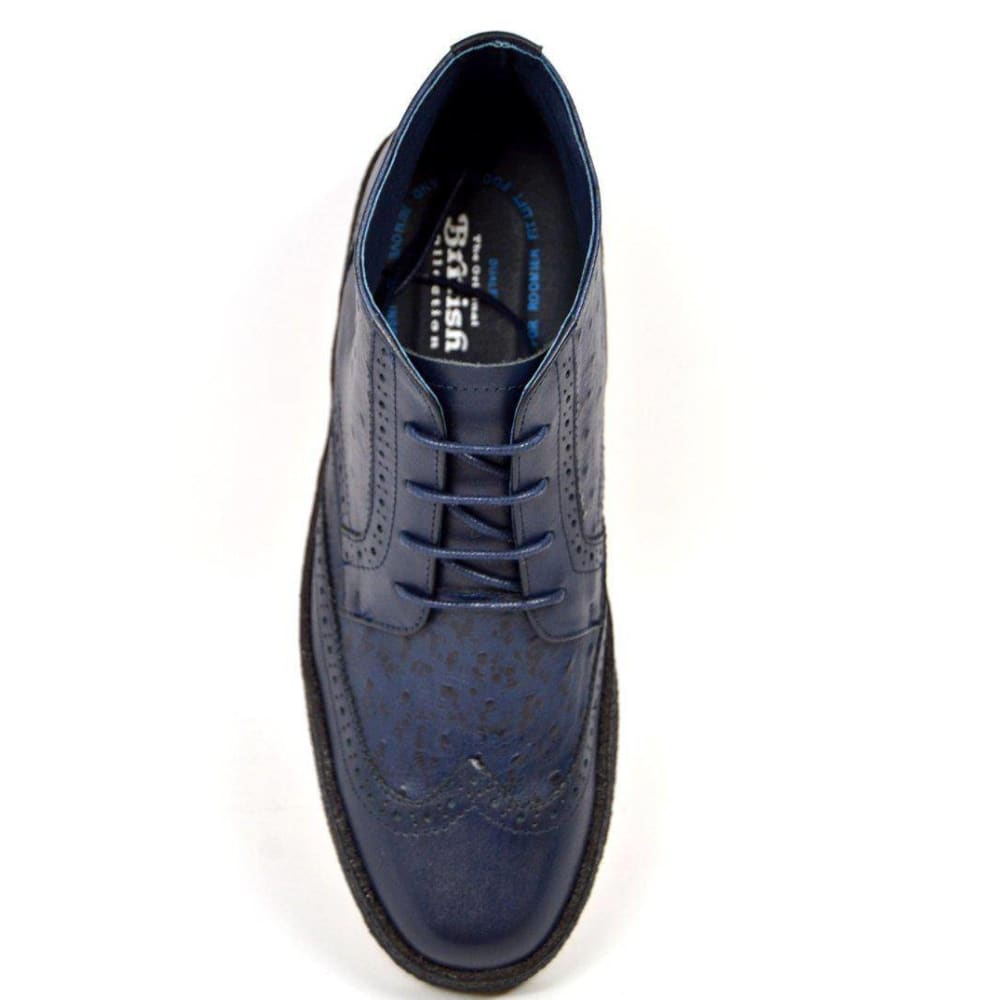 BritiSh Walkers Playboy Wingtip – Ostrich Leather Men’s Limited Edition Chukka Boot | Exotic Heritage Craft With Premium Luxe Detail Shoes by British Walkers – Don't Panic Shoes