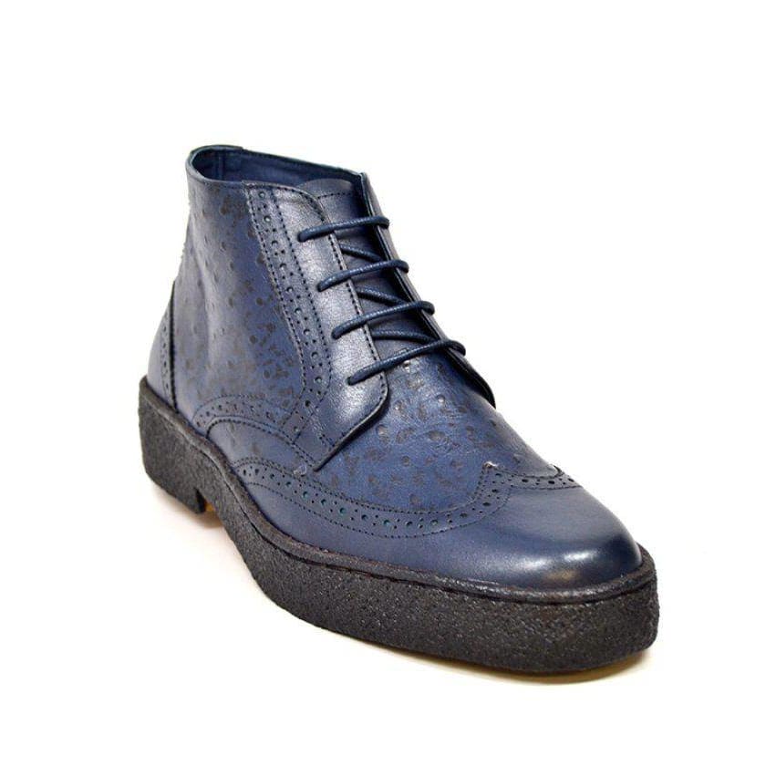 BritiSh Walkers Playboy Wingtip – Ostrich Leather Men’s Limited Edition Chukka Boot | Exotic Heritage Craft With Premium Luxe Detail Shoes by British Walkers – Don't Panic Shoes