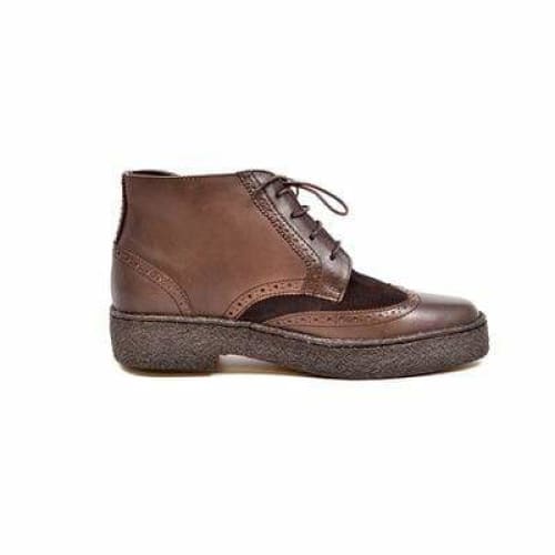 British Walkers Playboy Wingtips Limited Edition Men's Brown Leather And Suede High Top Boots Chukka Boots Shoes by British Walkers – Don't Panic Shoes