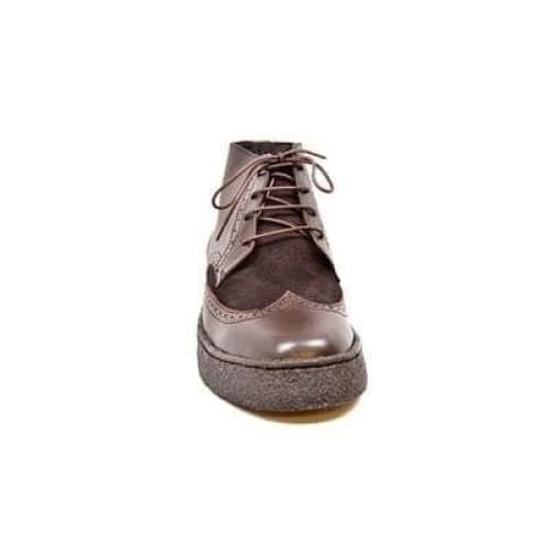 British Walkers Playboy Wingtips Limited Edition Men's Brown Leather And Suede High Top Boots Chukka Boots Shoes by British Walkers – Don't Panic Shoes