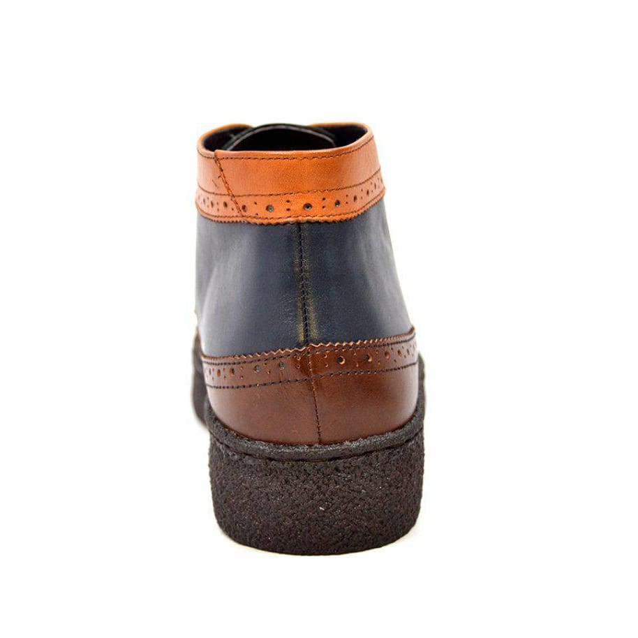 British Walkers Playboy Wingtips Men's Three Tone Olive Combo High Top Lace Up Leather Chukka Boots Shoes by British Walkers – Don't Panic Shoes