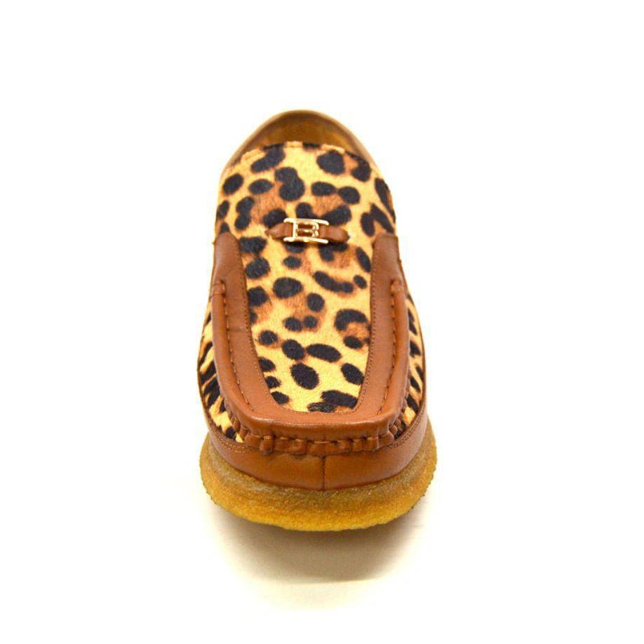 British Walkers Power 2 Limited Edition Men's Leopard Pony Skin Leather Shoes by British Walkers – Don't Panic Shoes