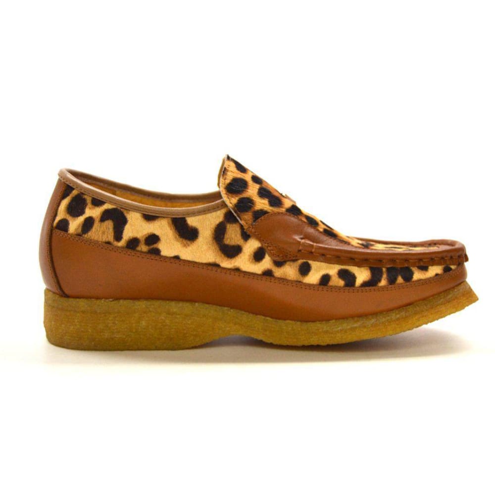 British Walkers Power 2 Limited Edition Men's Leopard Pony Skin Leather Shoes by British Walkers – Don't Panic Shoes
