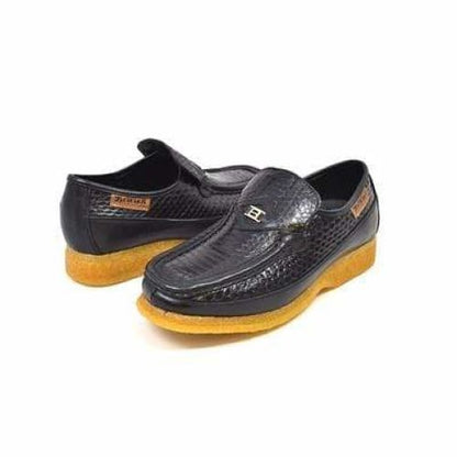 British Walkers Power Men's Black Skin Leather Shoes by British Walkers – Don't Panic Shoes