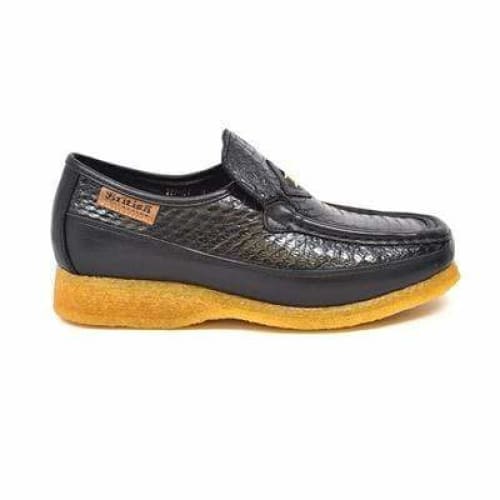 British Walkers Power Men's Black Skin Leather Shoes by British Walkers – Don't Panic Shoes