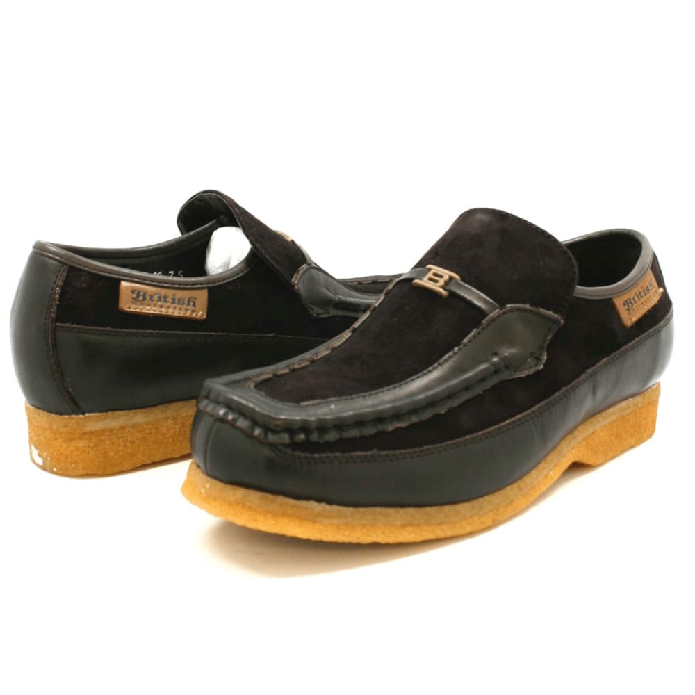 British Walkers Power Men's Crepe Sole Leathe And Suede Slip On Shoes Shoes by British Walkers – Don't Panic Shoes