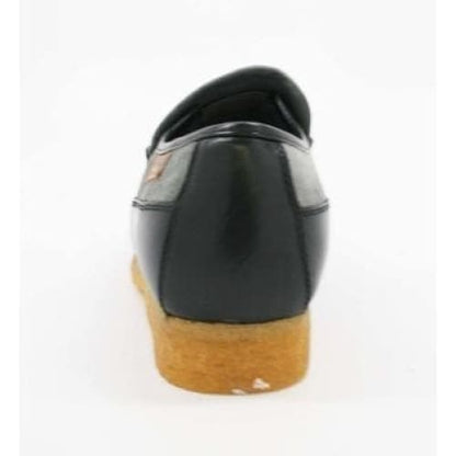 British Walkers Power Men's Grey And Black Suede Old School Slip On Shoes by British Walkers – Don't Panic Shoes