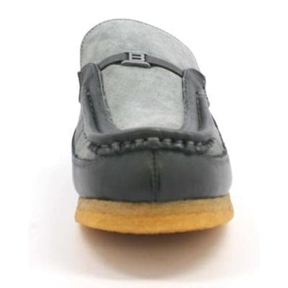 British Walkers Power Men's Grey Suede Old School Slip On Shoes by British Walkers – Don't Panic Shoes