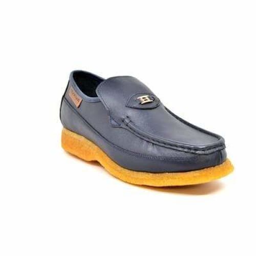 British Walkers Power Men's Navy Leather Shoes by British Walkers – Don't Panic Shoes