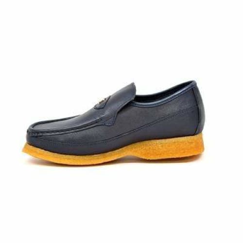 British Walkers Power Men's Navy Leather Shoes by British Walkers – Don't Panic Shoes