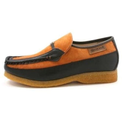 British Walkers Power Men's Rust And Brown Suede Crepe Sole Slip Ons Shoes by British Walkers – Don't Panic Shoes