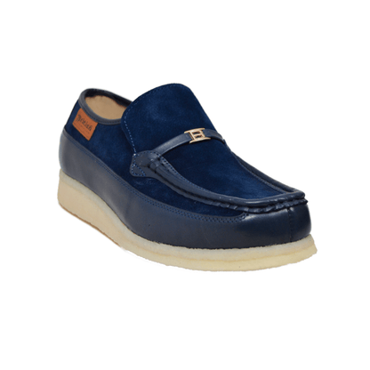 BritiSh Walkers Power Plus – Leather & Suede Men’s Crepe Sole Slip - On | Elegant Mixed - Material Craft With Classic Heritage Comfort Slip On by British Walkers – Don't Panic Shoes