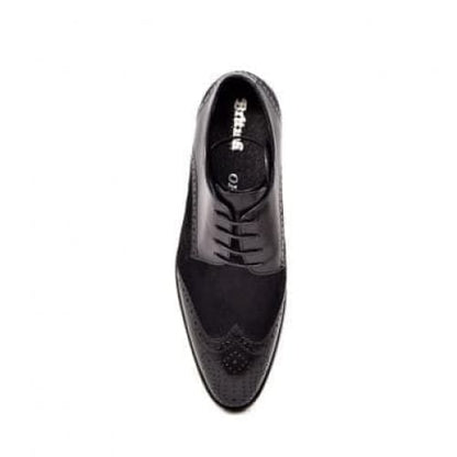 British Walkers President Men's Black Leather And Pony Skin Shoes by British Walkers – Don't Panic Shoes