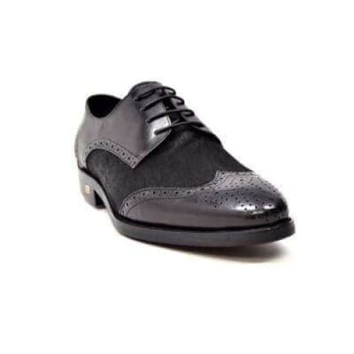British Walkers President Men’s Black Leather And Pony Skin