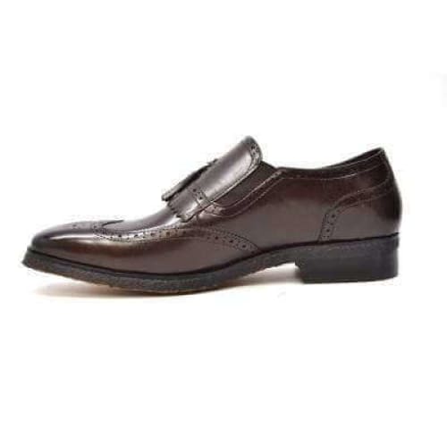 British Walkers Rick Men's Brown Leather Slip On Shoes by British Walkers – Don't Panic Shoes