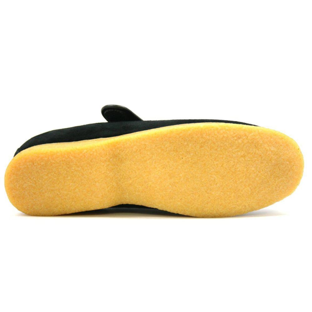 British Walkers Royal Men's Leather And Suede Crepe Sole Shoes With Velcro Strap Shoes by British Walkers – Don't Panic Shoes