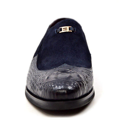 British Walkers Shiraz Croc Men's Crocodile Leather And Suede Loafers Shoes by British Walkers – Don't Panic Shoes