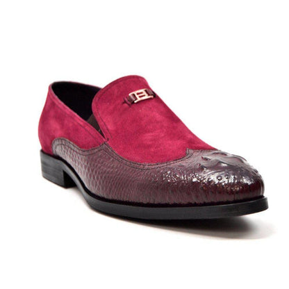 British Walkers Shiraz Croc Men's Crocodile Leather And Suede Loafers Shoes by British Walkers – Don't Panic Shoes