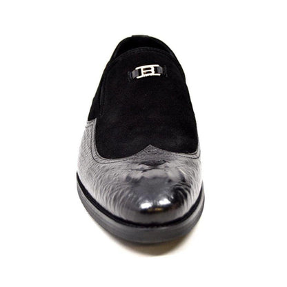 British Walkers Shiraz Croc Men's Crocodile Leather And Suede Loafers Shoes by British Walkers – Don't Panic Shoes