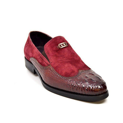 British Walkers Shiraz Croc Men's Crocodile Leather And Suede Loafers Shoes by British Walkers – Don't Panic Shoes
