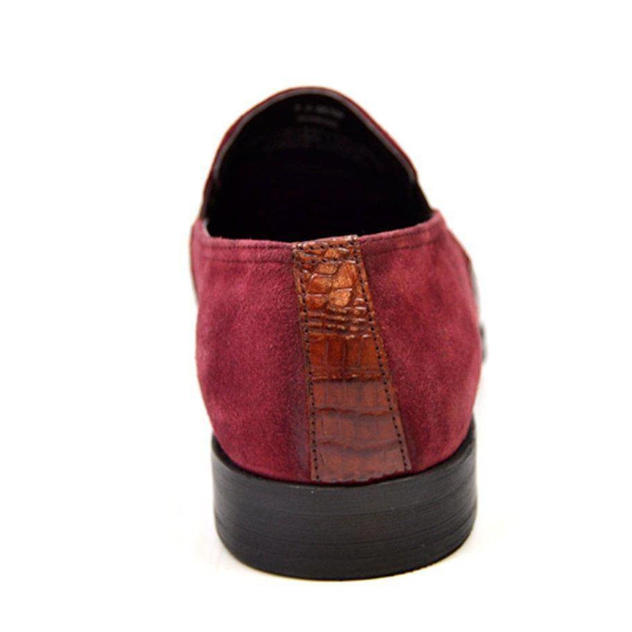 British Walkers Shiraz Croc Men's Crocodile Leather And Suede Loafers Shoes by British Walkers – Don't Panic Shoes