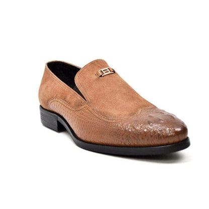 British Walkers Shiraz Croc Men's Crocodile Leather And Suede Loafers Shoes by British Walkers – Don't Panic Shoes